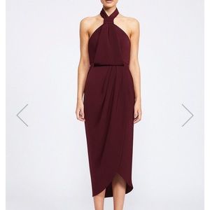 Shona Joy Core Knot Draped Dress